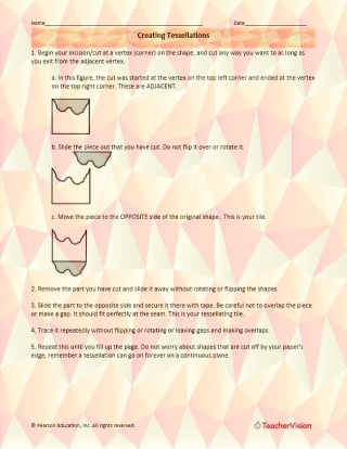 Creating Tessellations Worksheet