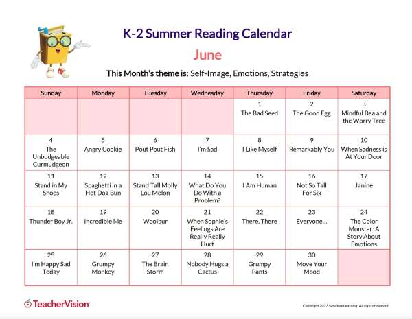 Reading Calendar